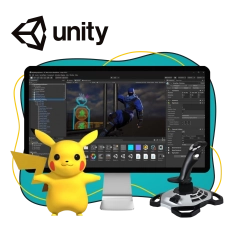 Мир игр на Unity 2D на популярном движке + AI-помощники - КИБЕРшкола программирования для детей, компьютерные курсы для школьников, начинающих и подростков - KIBERone г. Гусь-Хрустальный