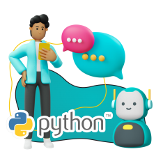 Умный чат-бот на Python - КИБЕРшкола программирования для детей, компьютерные курсы для школьников, начинающих и подростков - KIBERone г. Гусь-Хрустальный