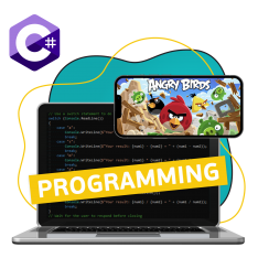 Программирование на C#. Удивительный мир 2D-игр - КИБЕРшкола программирования для детей, компьютерные курсы для школьников, начинающих и подростков - KIBERone г. Гусь-Хрустальный